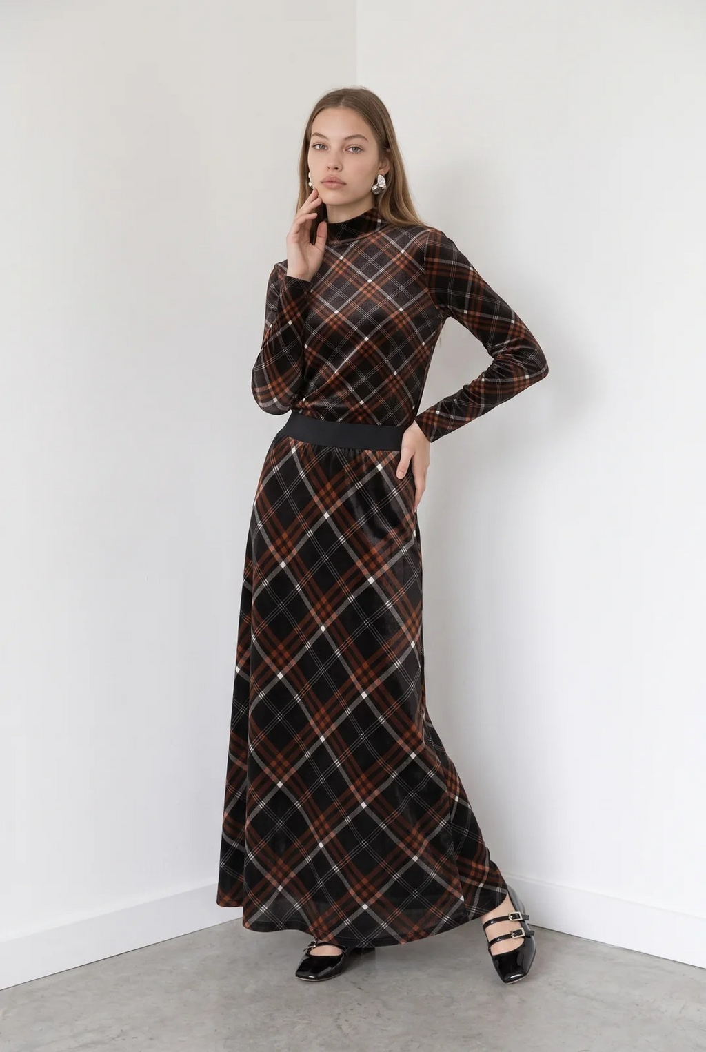 Velvet printed 2pc Set