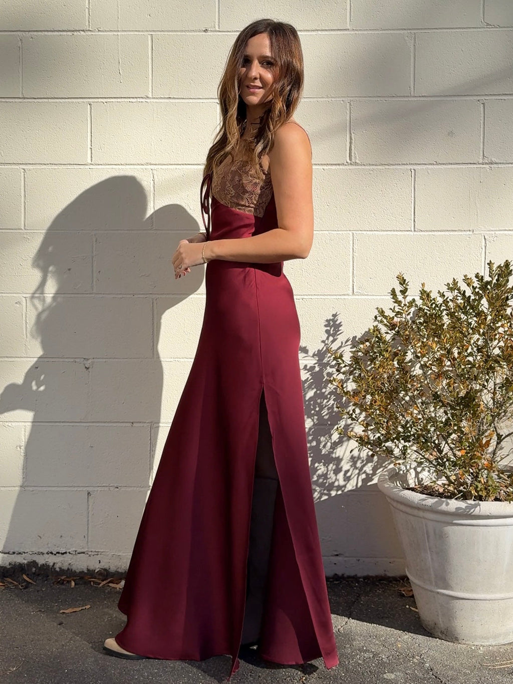 Aitana Satin Maxi Dress