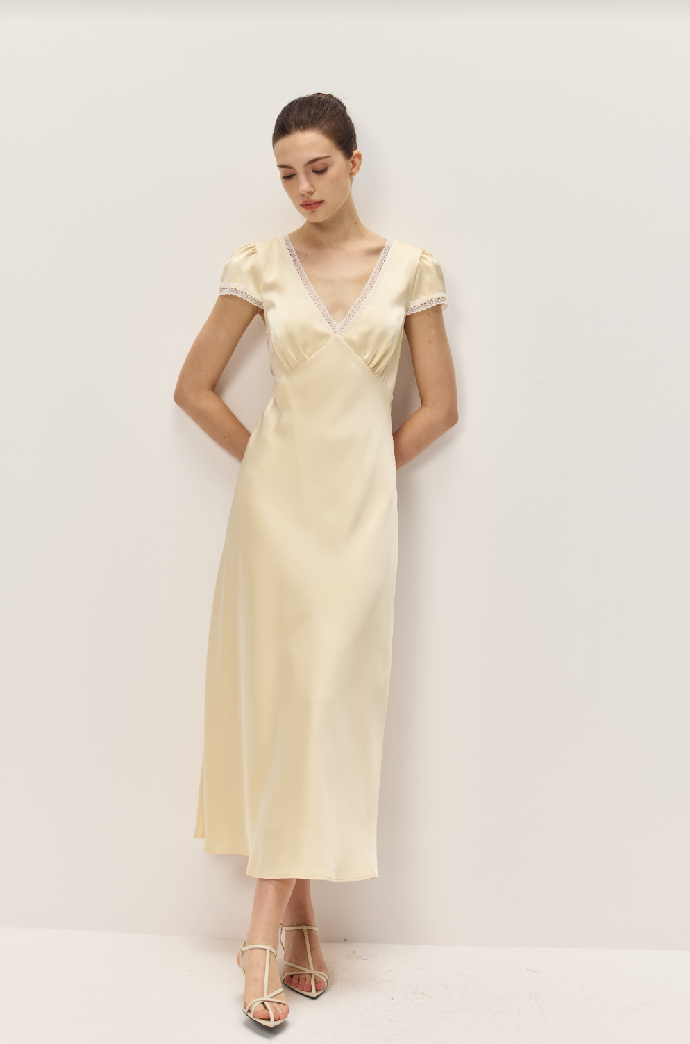 Ondine Butter Yellow Dress