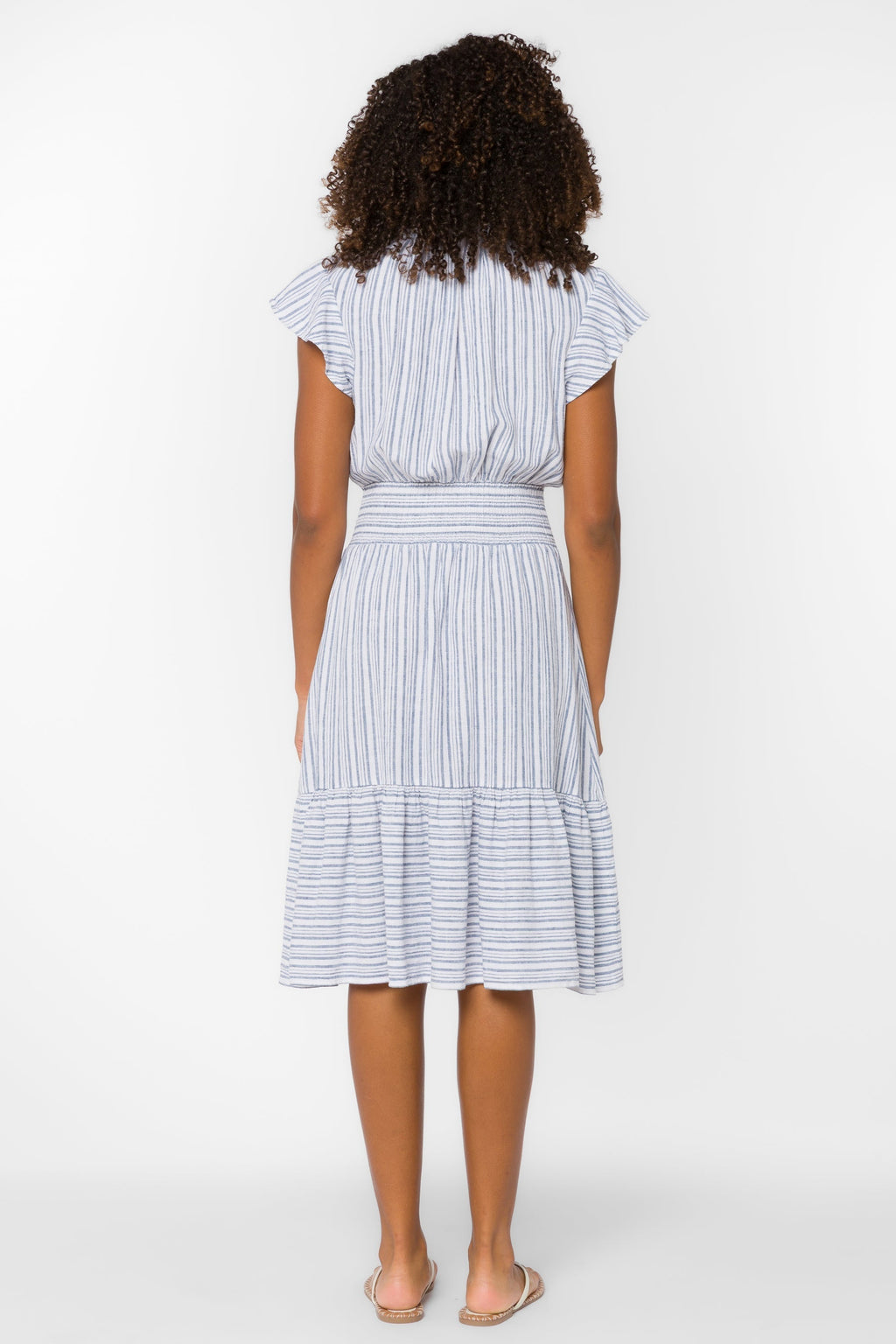 SHIRI BLUE STRIPE DRESS