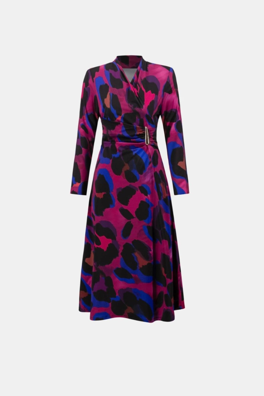 Animal Print Flowy Wrap Dress