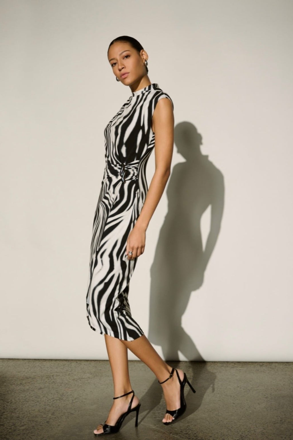 Animal Print Wrap Dress