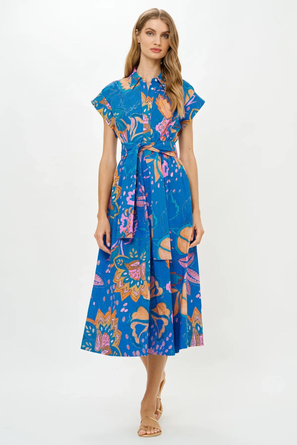 Oliphant Belted Shirt Dress