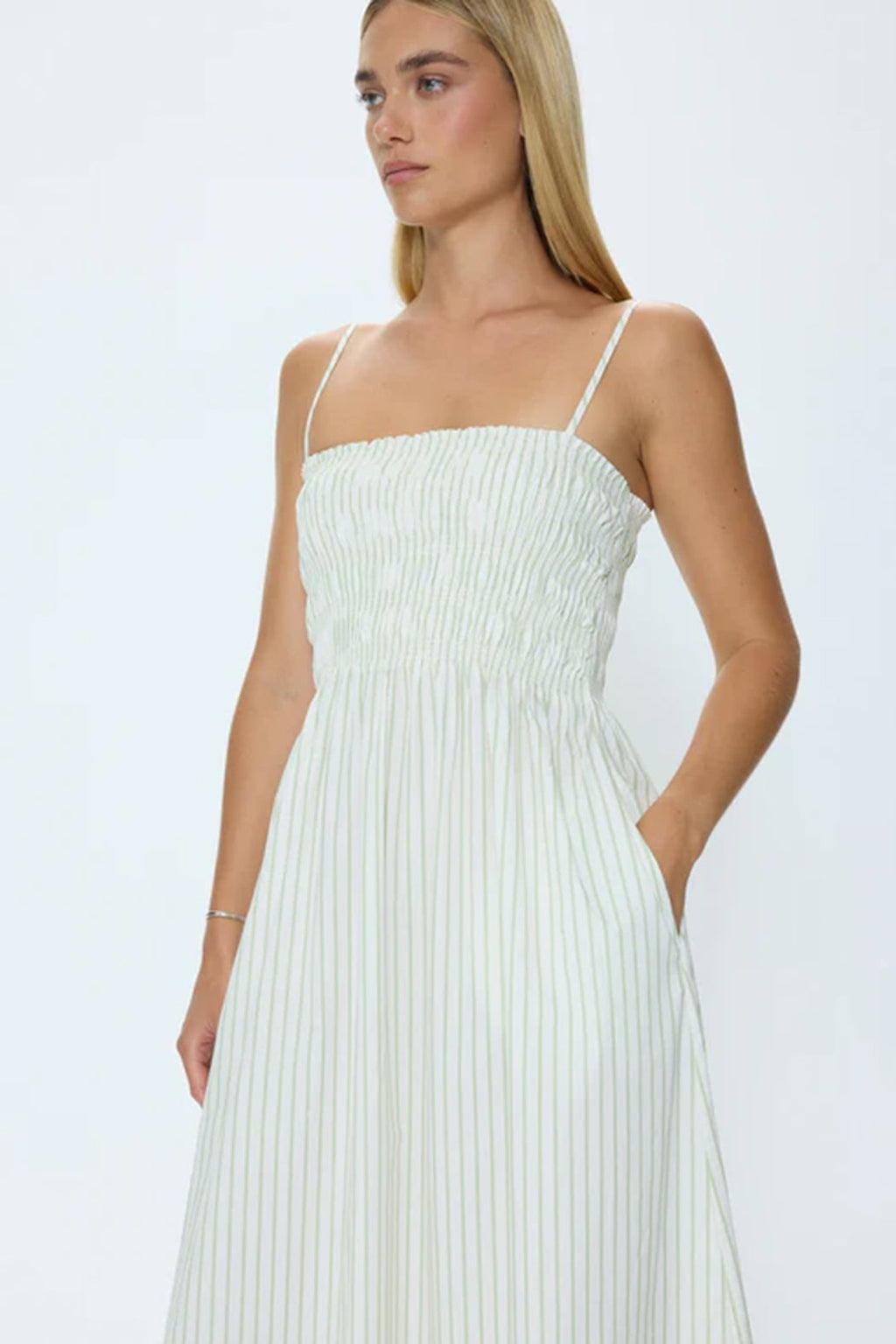 Bianca Shirred Bodice Dress