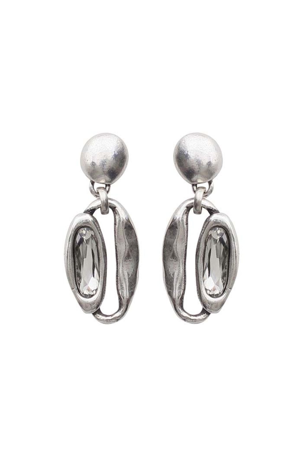 Clear Crystal Drop Earrings