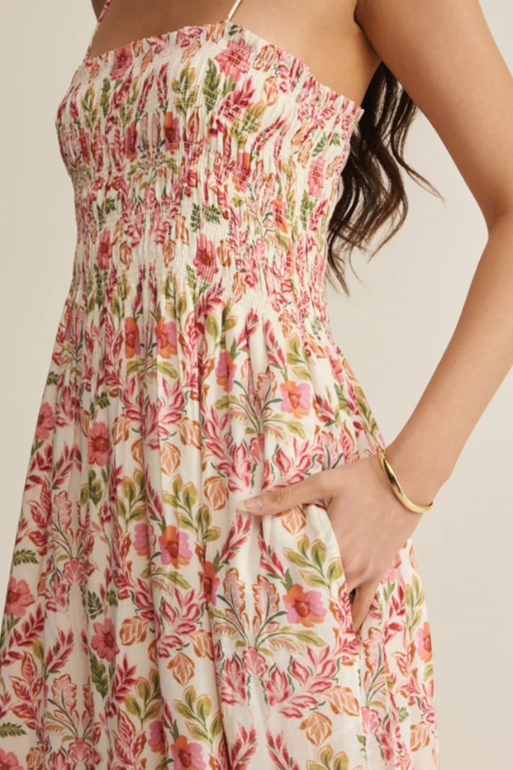 Cornelia Ami Floral Midi Dress