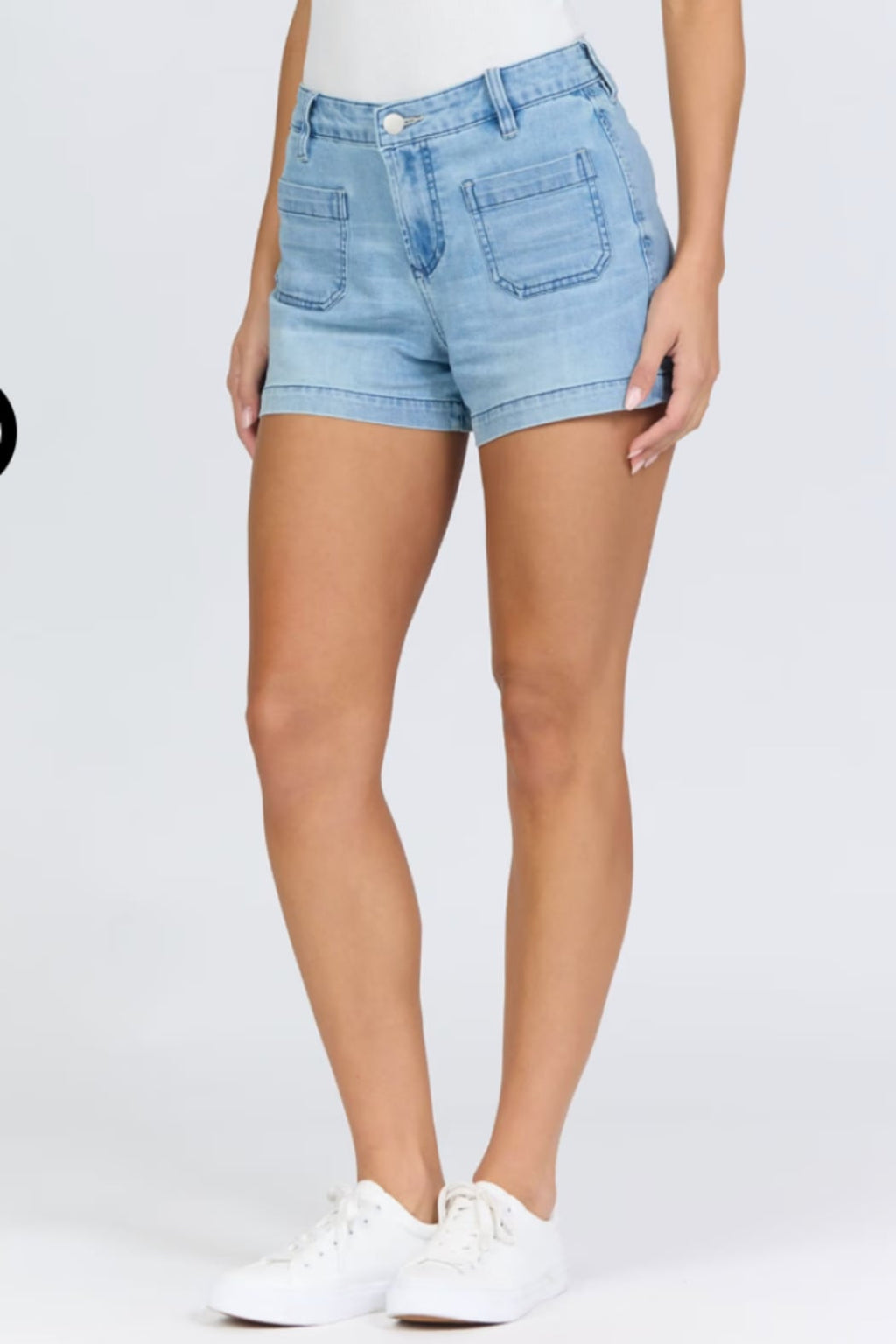Dear John Carlisle High Rise Patch Pocket Shorts | Eclipse