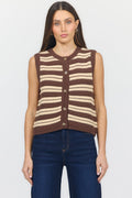 Dear John Maeve Sweater Vest | Cappuccino Combo