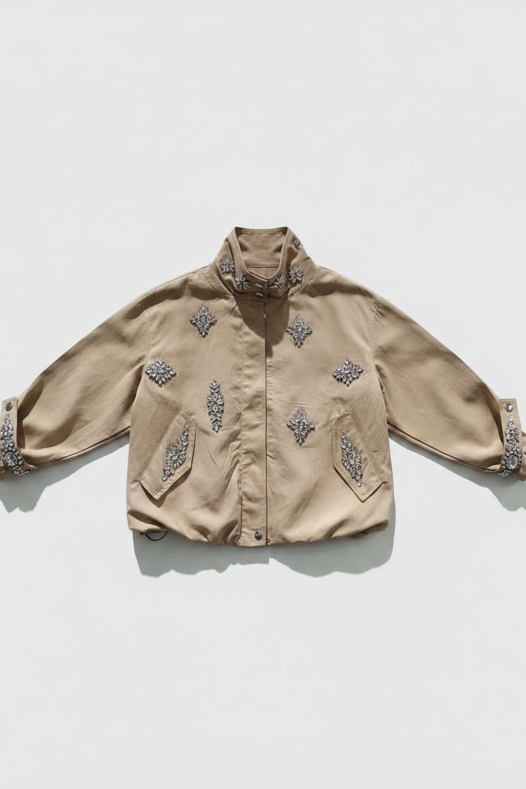 Embellished Beige Jacket