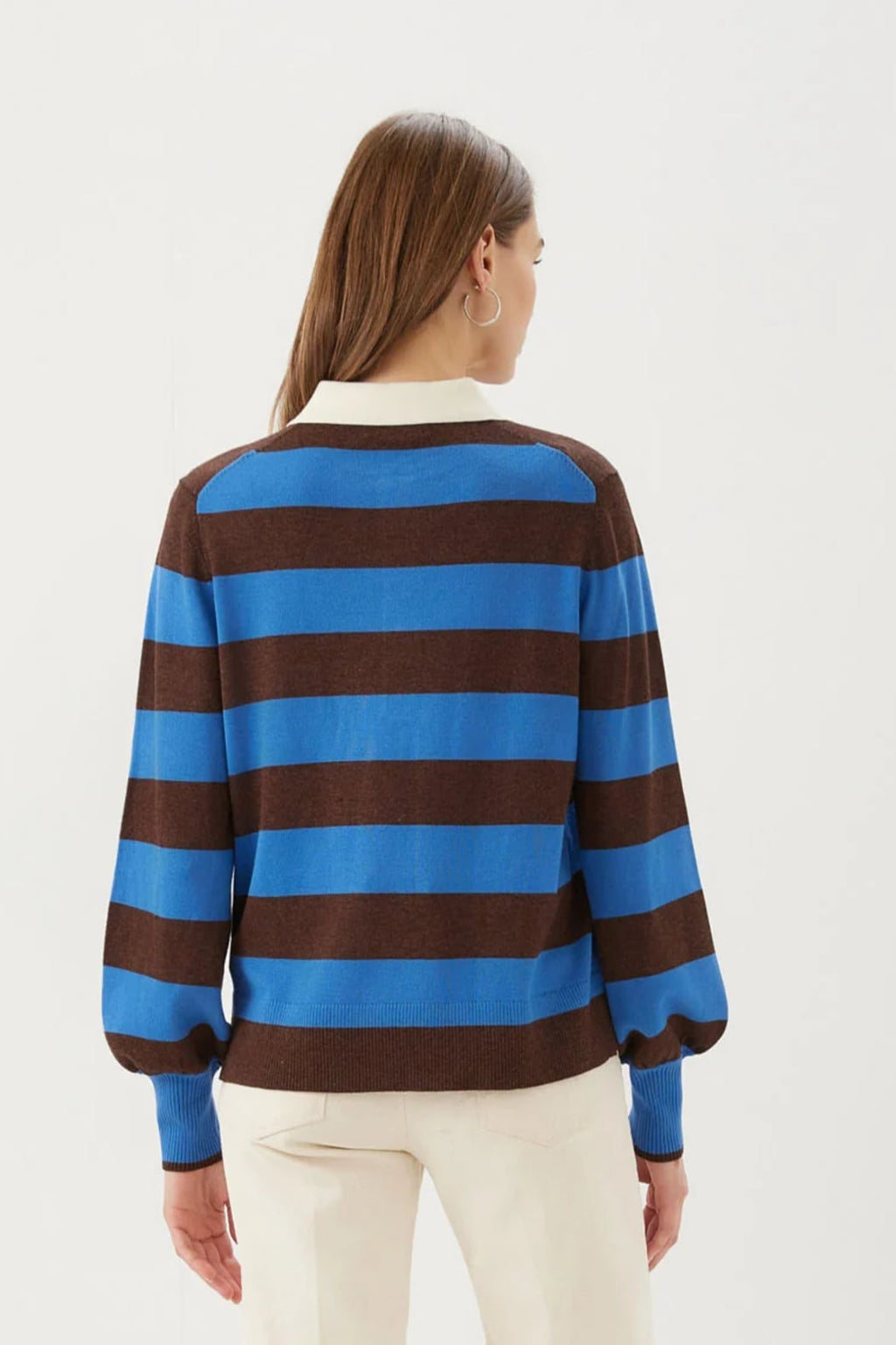 Game Day Collared Stripe Sweater