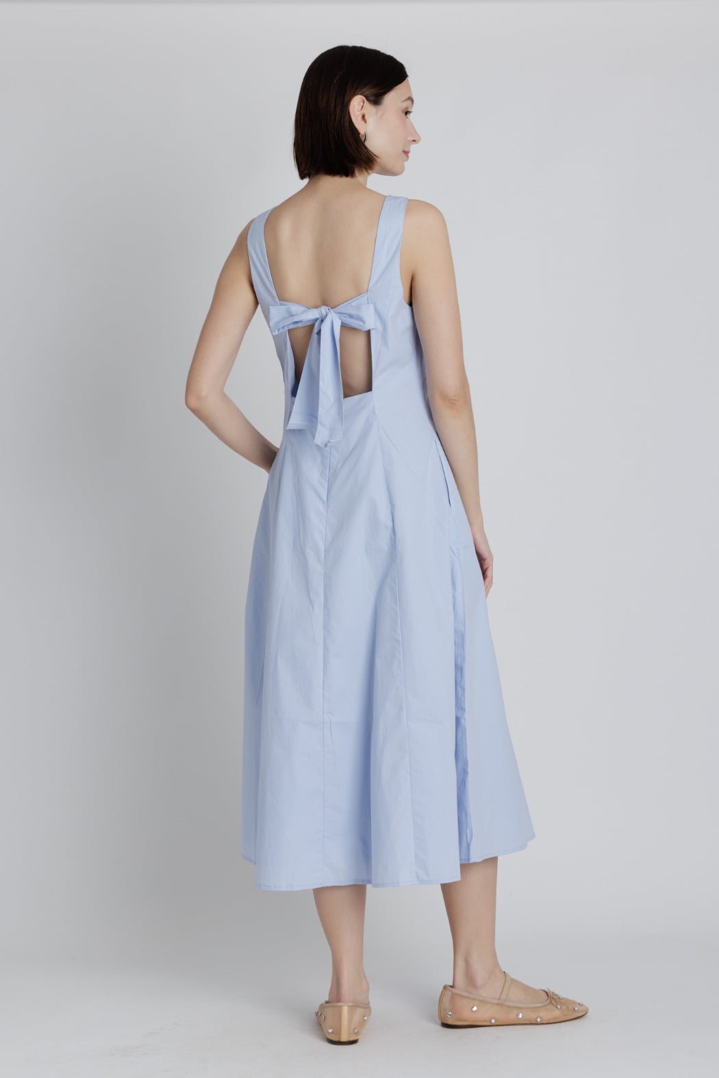 Keyhole Knot Midi Dress