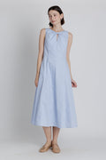 Keyhole Knot Midi Dress