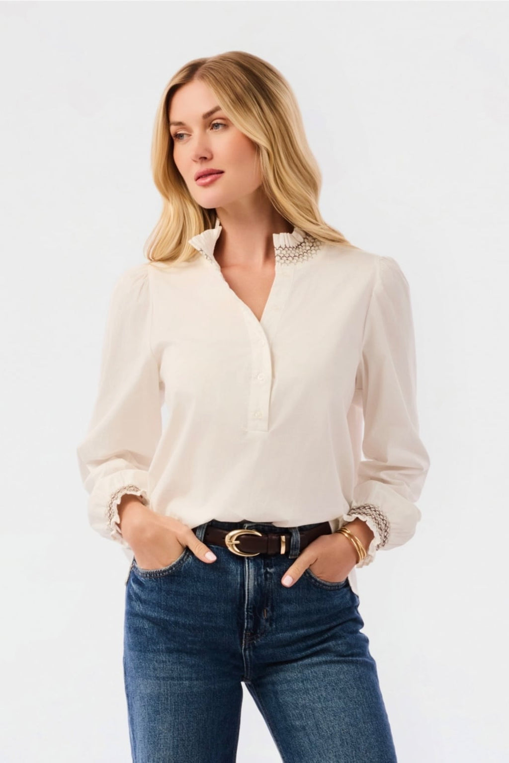 Kimberly Top-Ivory