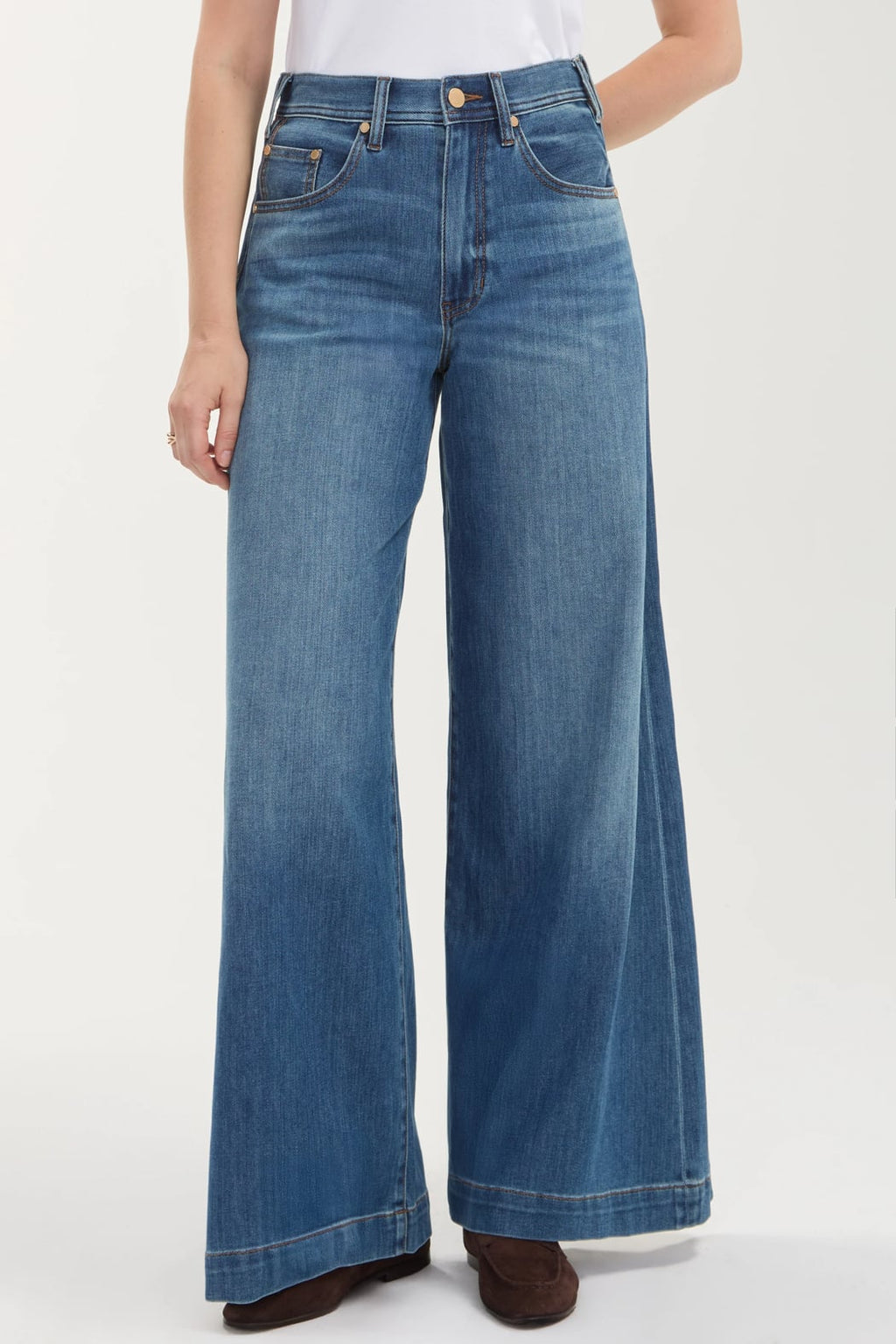 Liverpool Kit High-Rise Relaxed Wide Leg Jean — Autumn Fade