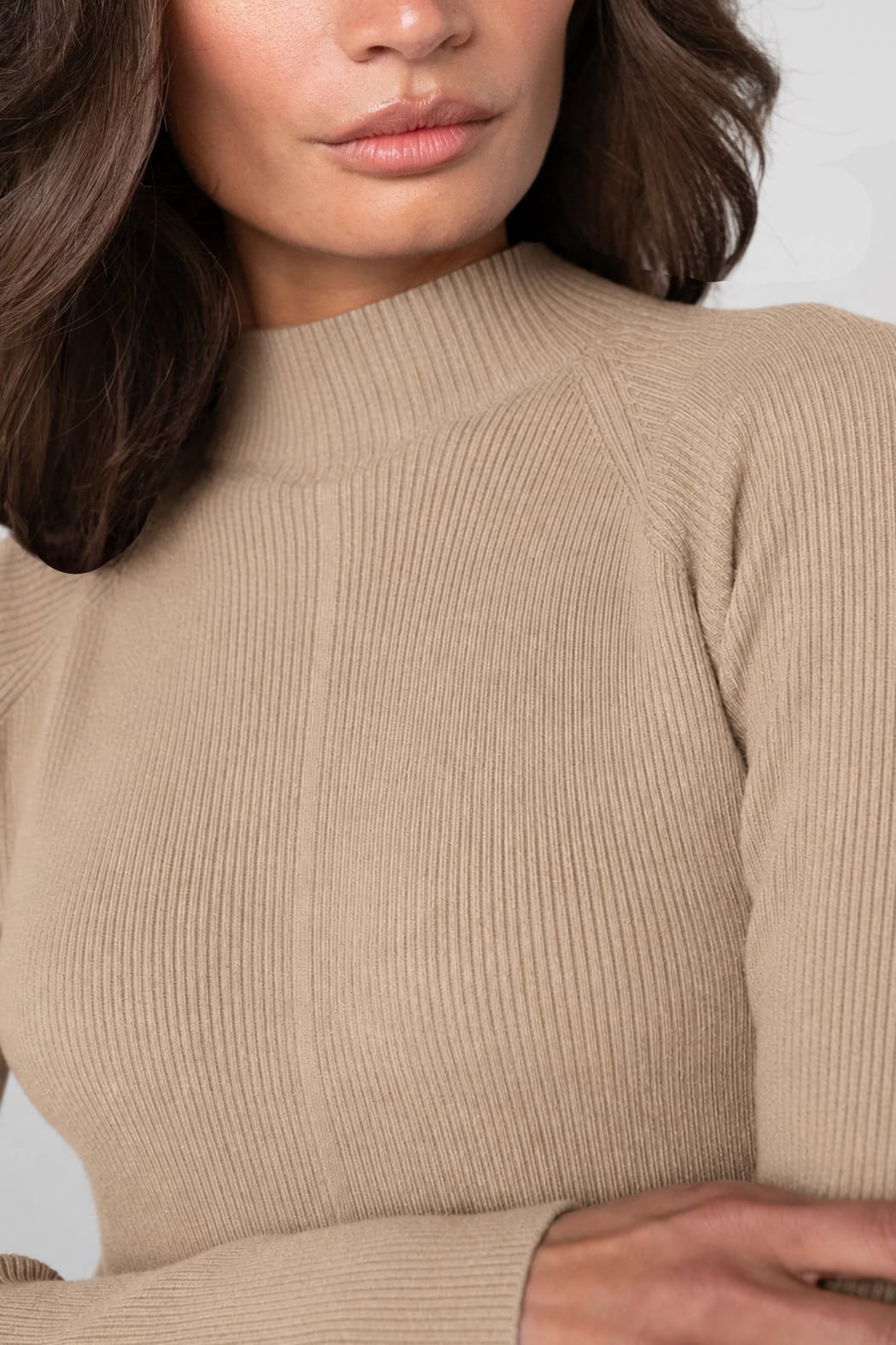Long Sleeve Flare Turtleneck