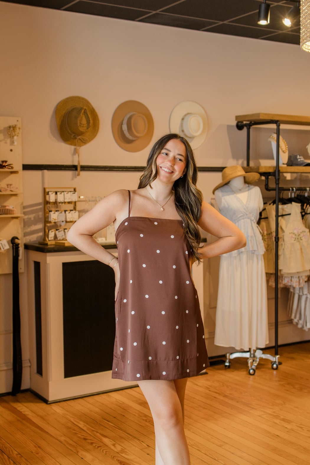Maude Dot Mini Dress