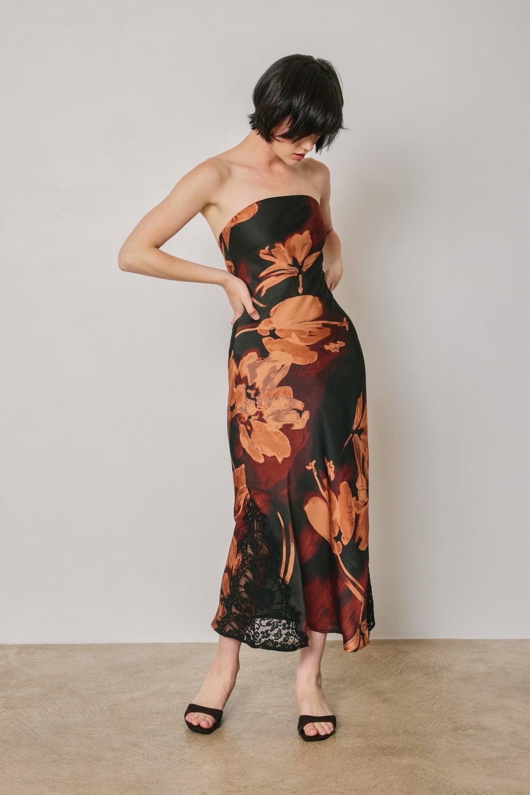 Midnight Floral Dress