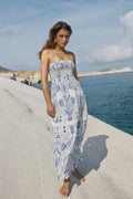 NADINE AIRY PALM MAXI DRESS