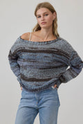 OMBRE STRIPE SWEATER