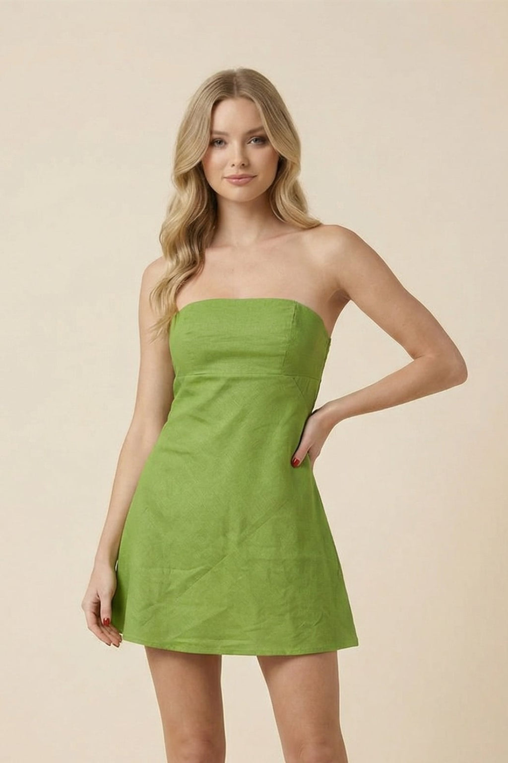 Open Back Mini Dress