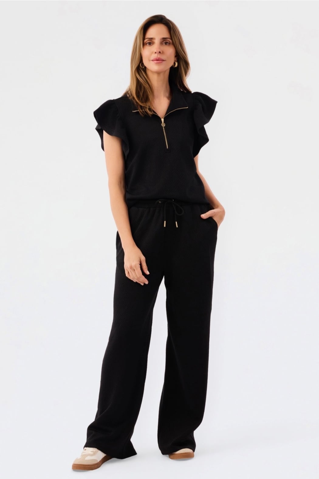 Paige Pants Set-Black