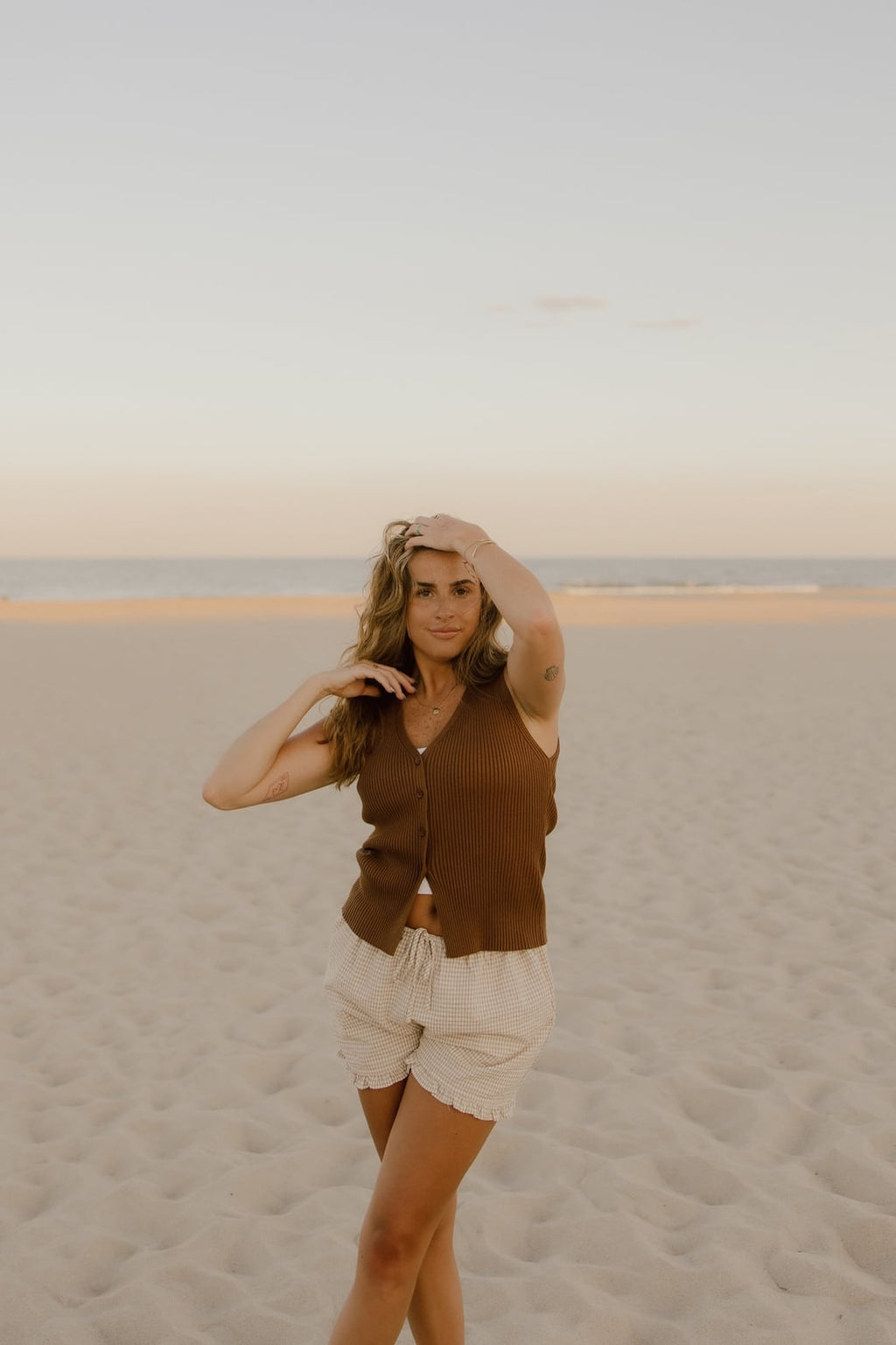 Plaid Ruffle Shorts