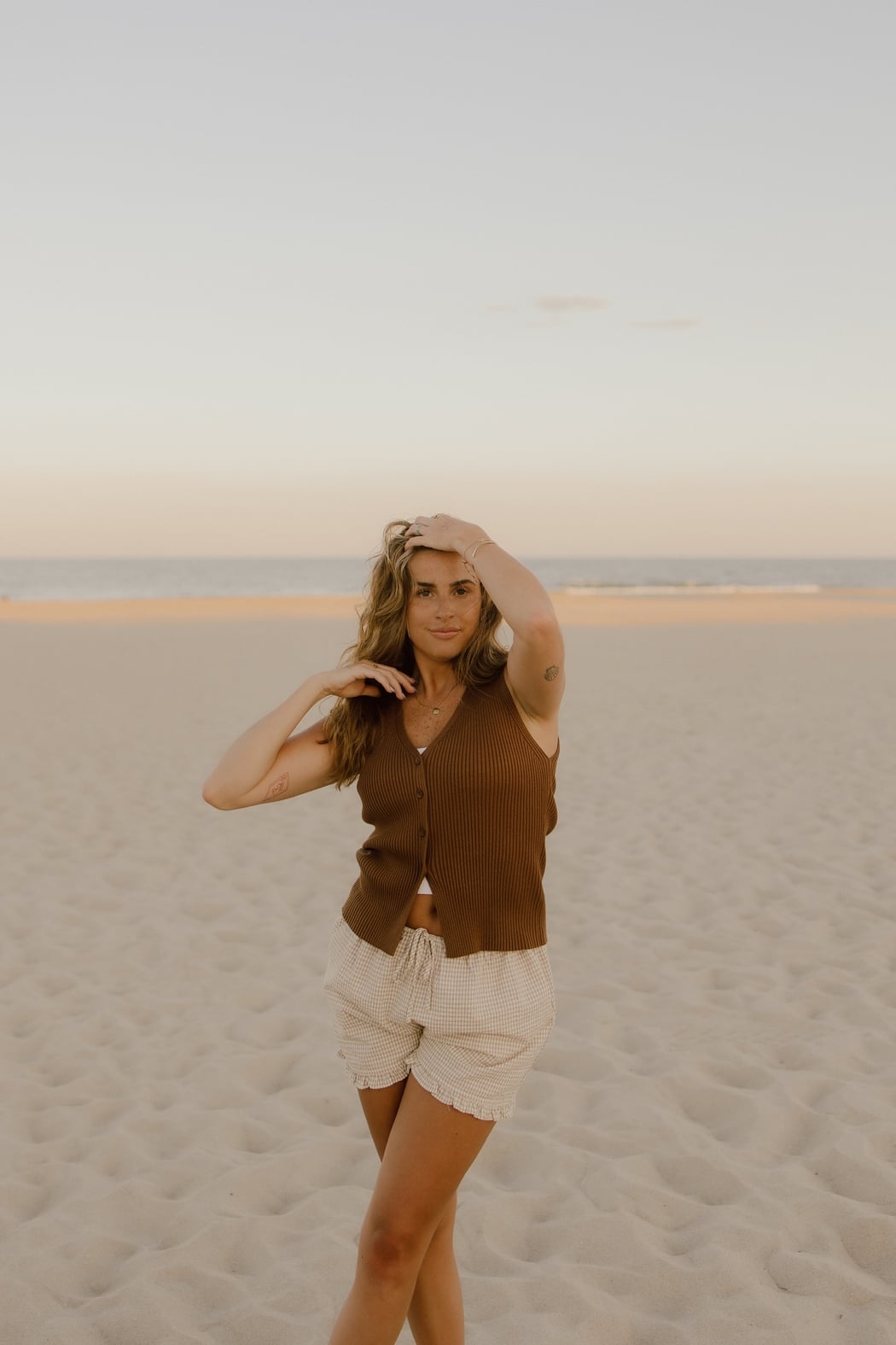 Plaid Ruffle Shorts