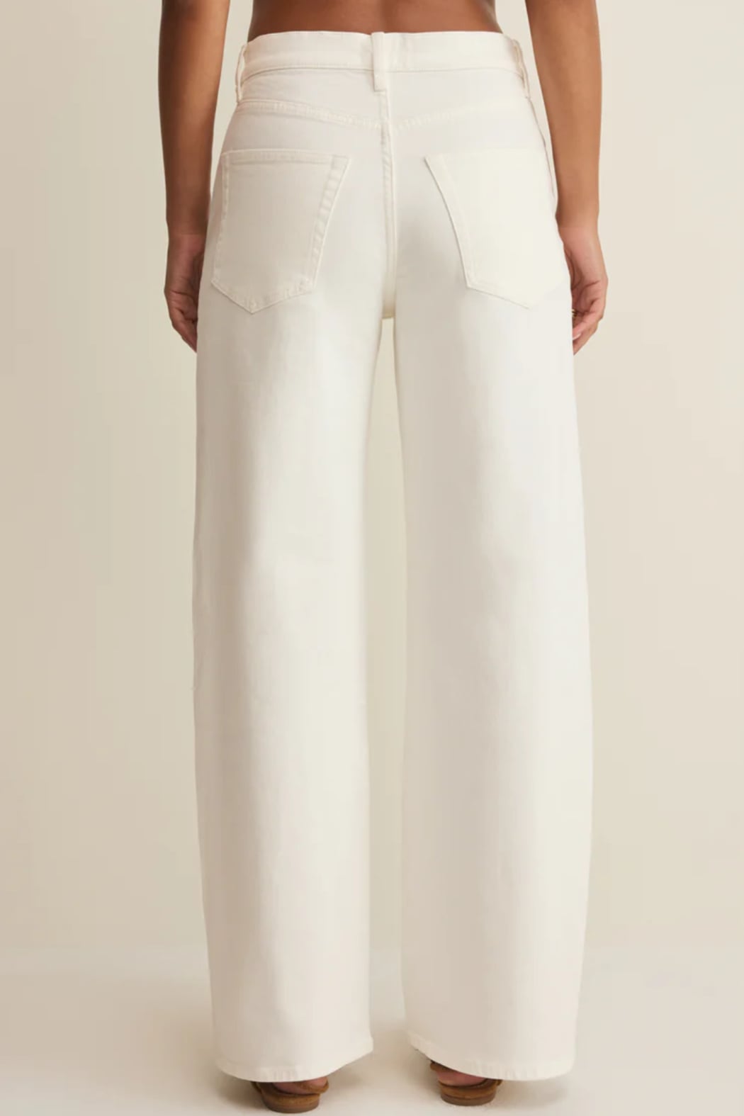 Remi High Rise Denim Bowed Pant