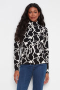 Reversible Mock Neck Sweater