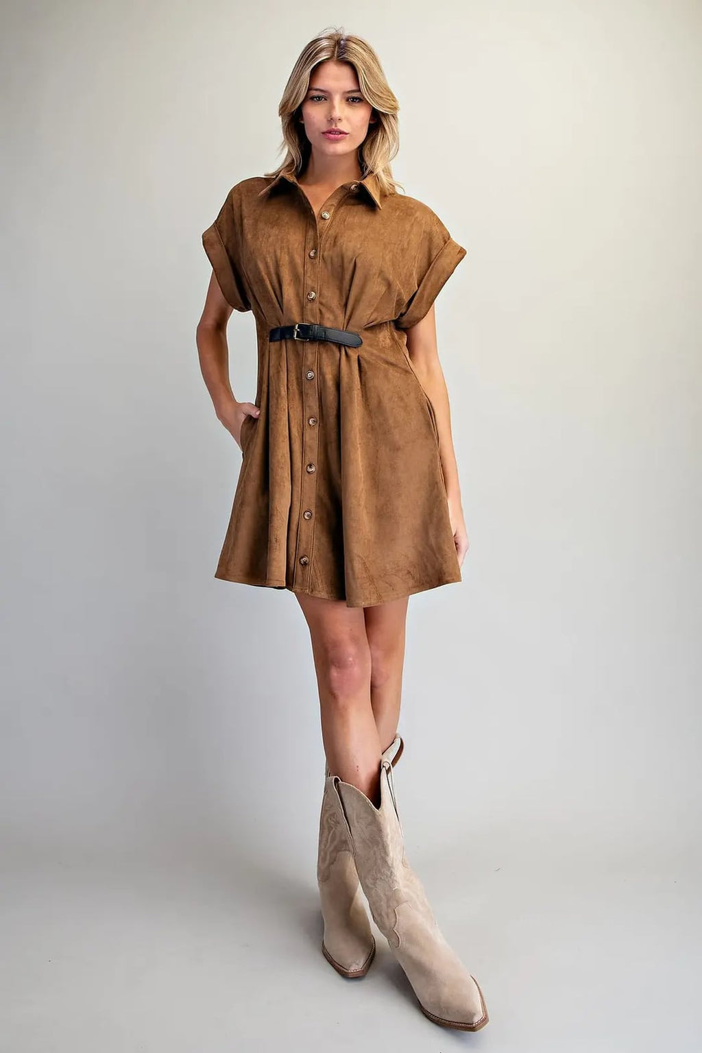 Sassy in Suede dress
