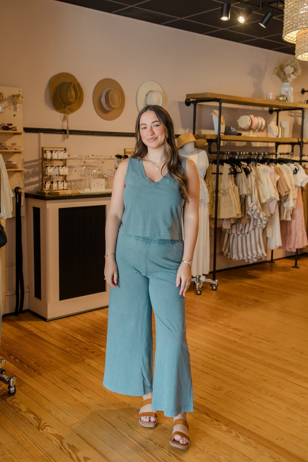 Scout Jersey Cropped Flare Pant