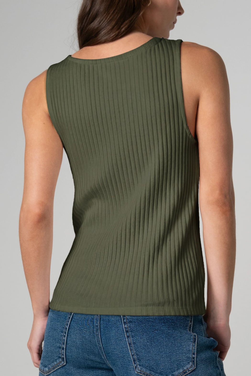 Sleeveless Boat Neck Top