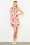 Sleeveless Embroidered Dress