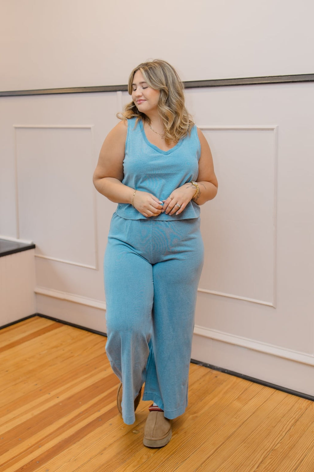 Sloane V-Neck Denim Tank