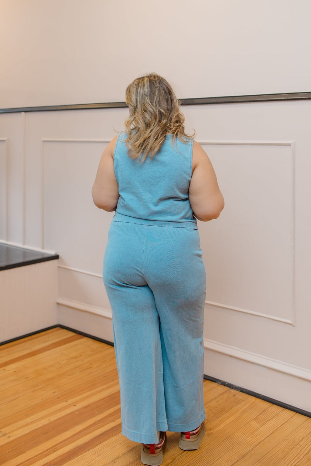 Sloane V-Neck Denim Tank