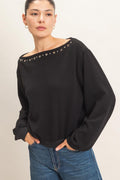 Studded Sweatshirt