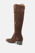 TALL BROWN SUEDE BOOT