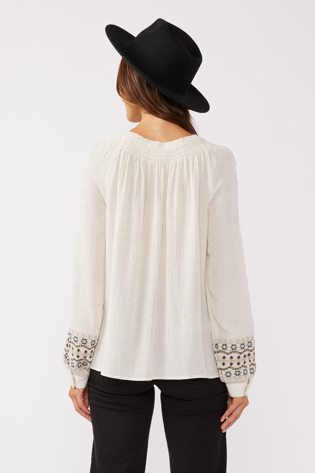 Tassel Tie Boho Blouse