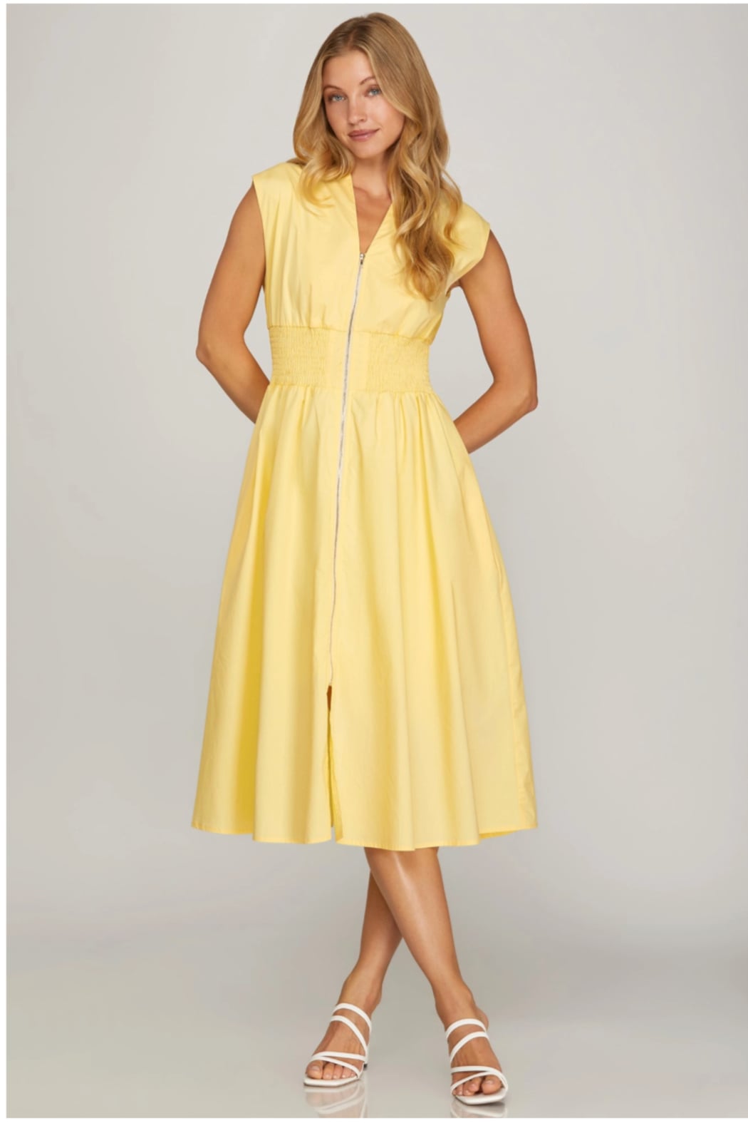 The Lemon Drop Midi Dress
