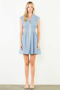 Victoria Short Sleeve Gingham Dress