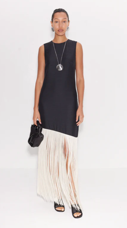 Casablanca Fringe Dress