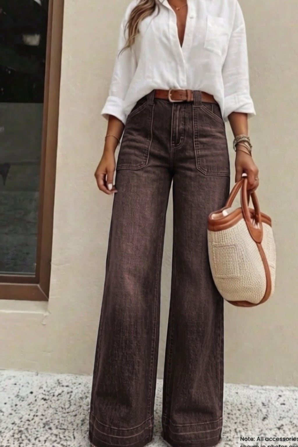 Washed Chocolate Jeans