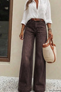 Washed Chocolate Jeans