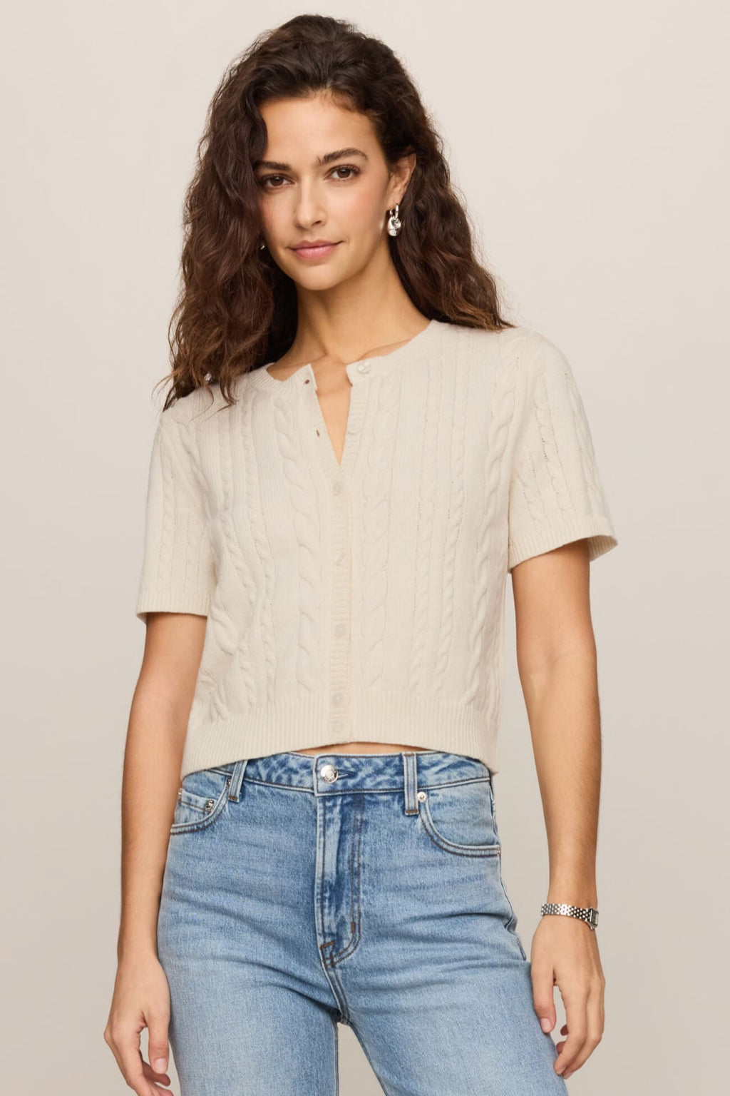 Z Supply Cera Cardigan Top in Cloud