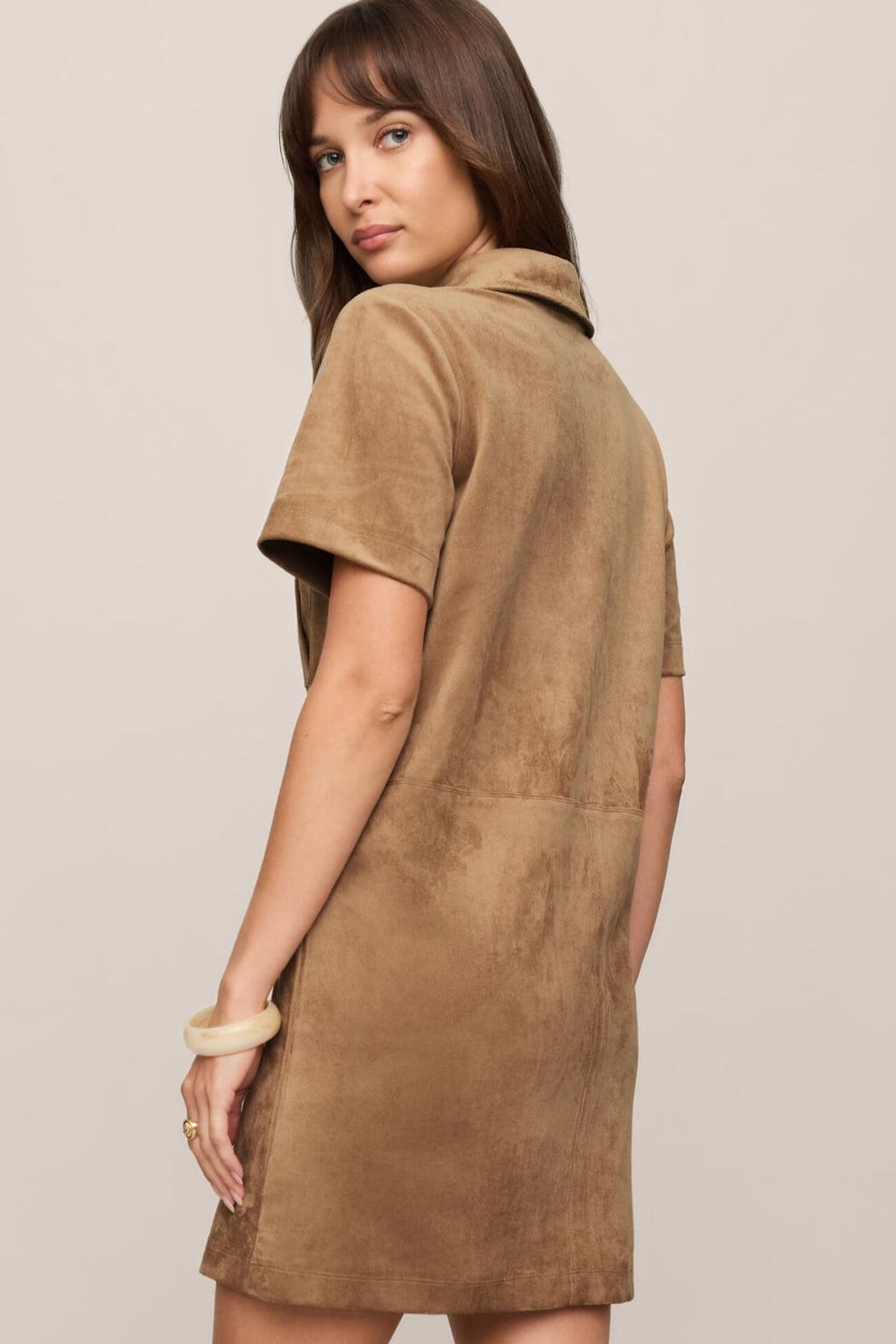 Z Supply Leone Sueded Mini Dress